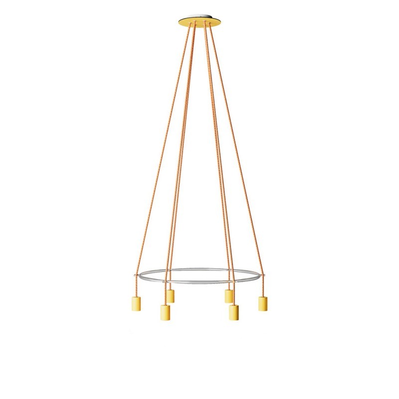 Candeeiro Gaiola Edison ST64 de 6 suspensões