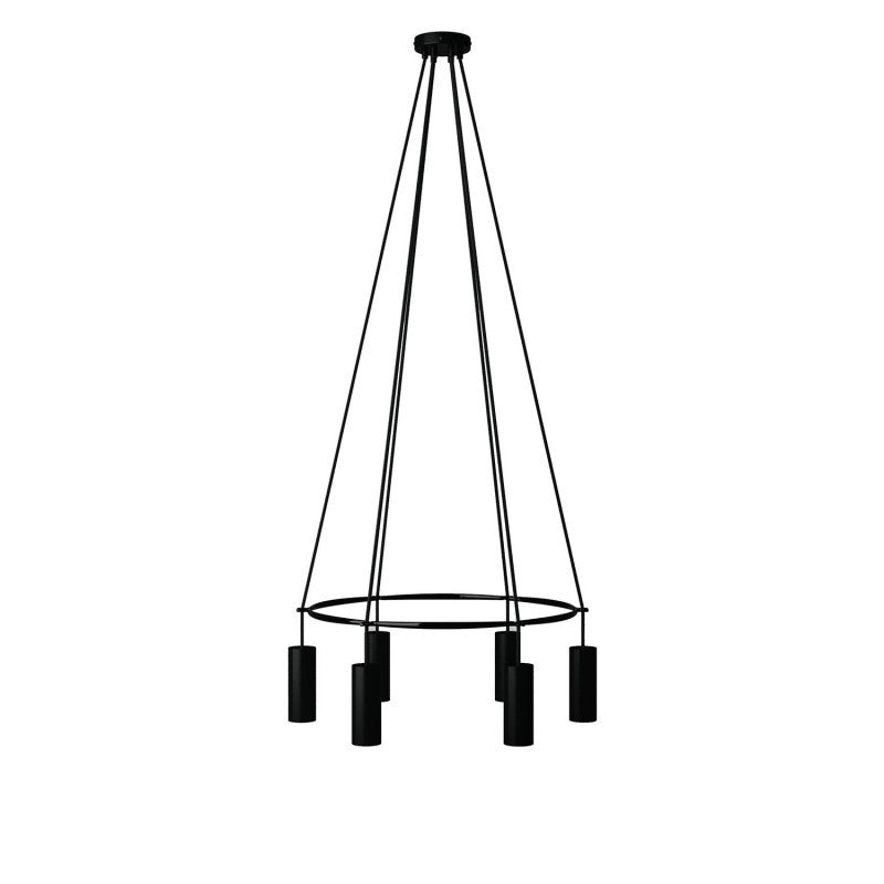 Candeeiro Gaiola Tub-E14 de 6 suspensões