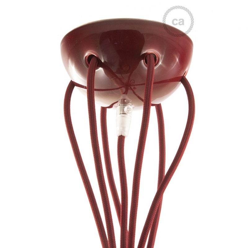 Kit de rosácea de teto de 7 furos em cerâmica