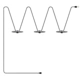 Cordão de luzes 'Maioliche' Sistema Lumet a partir de 10 m com cabo revestido a tecido, 3 casquilhos e abajures, gancho e ficha
