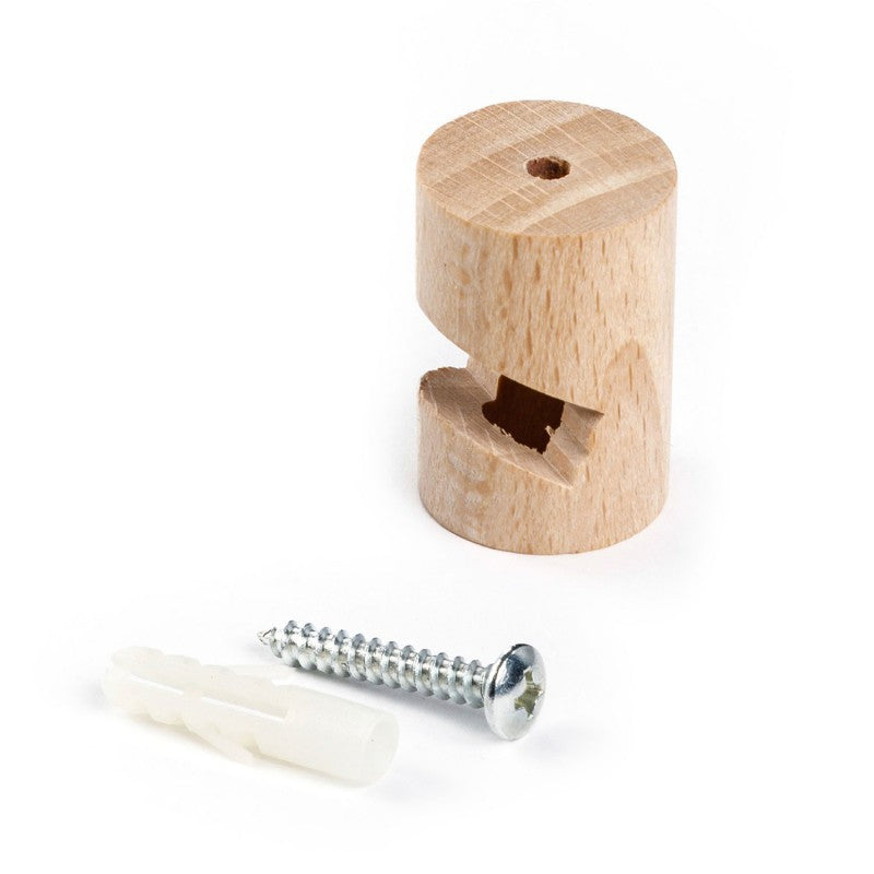 Descentralizador teto em V" madeira ou gancho de parede para qualquer cabo elétrico de tecido"