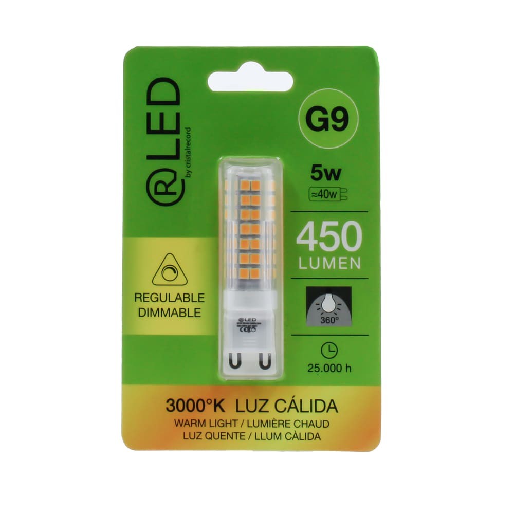 Lâmpada G9 LED Regulável 5W 450Lm 3000K