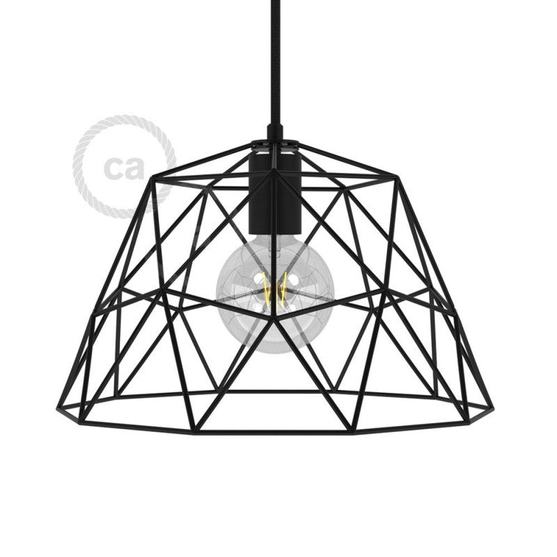 Dome XL Abajur de metal em gaiola com suporte de lâmpada E27