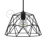 Dome XL Abajur de metal em gaiola com suporte de lâmpada E27