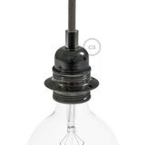 Double ferrule metal E27 lamp holder kit for lampshade