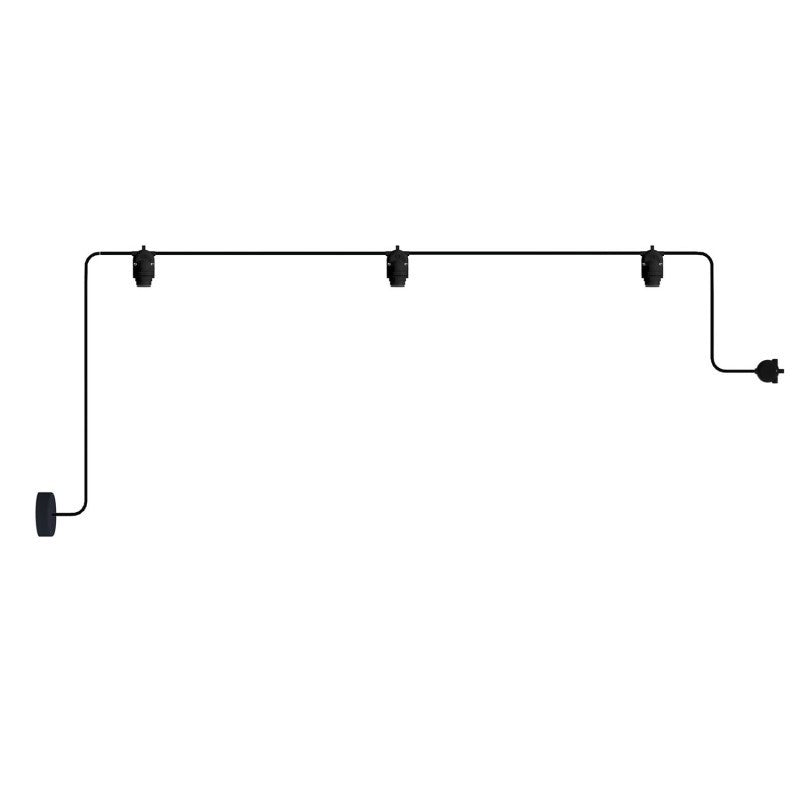 Corda de luz exterior EIVA IP65 com 3 luzes e rosa