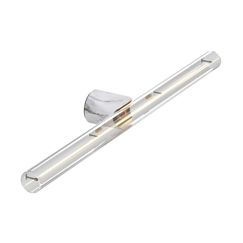 Candeeiro de parede ou teto Esse14 para lâmpada LED linear S14d - Impermeável IP44