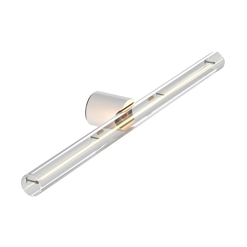 Candeeiro de parede ou teto Esse14 para lâmpada LED linear S14d - Impermeável IP44