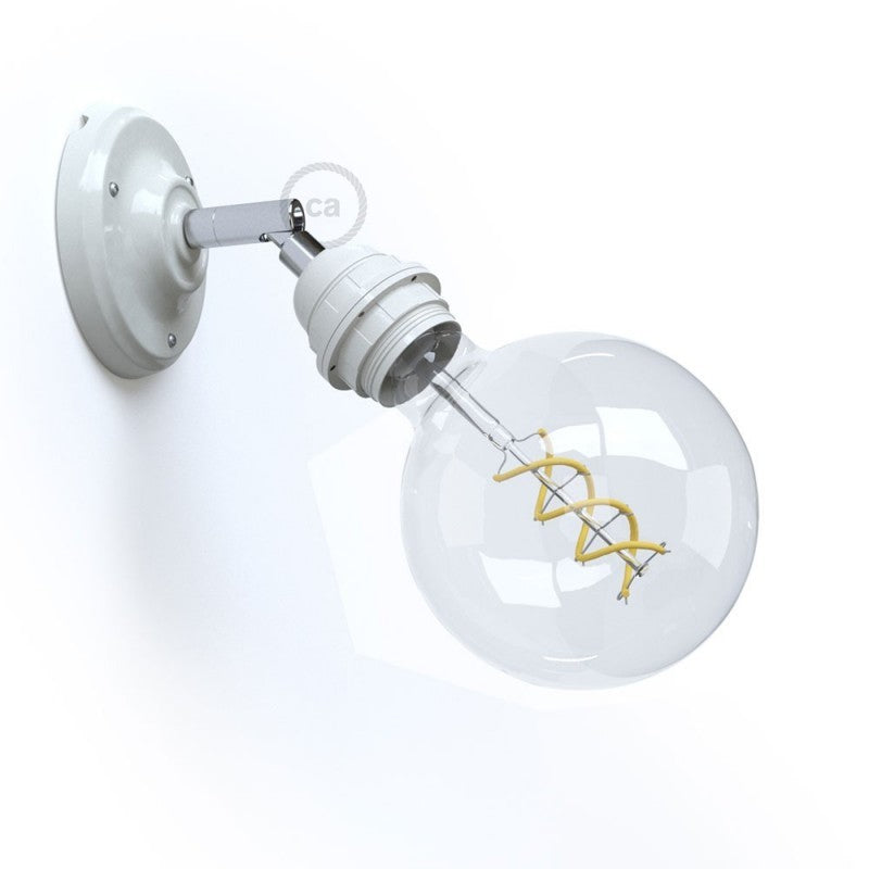 Fermaluce 90° Classic with E27 threaded lamp holder the adjustable porcelain light source