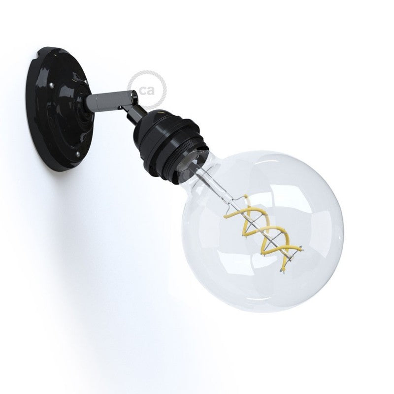 Fermaluce 90° Classic with E27 threaded lamp holder the adjustable porcelain light source