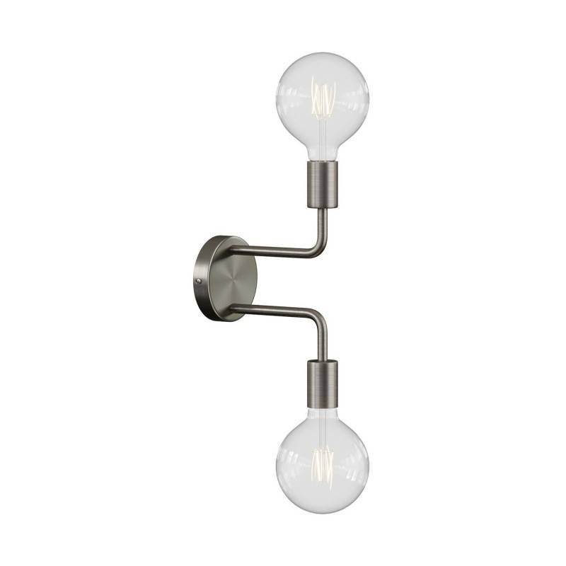 Fermaluce Metal, aplique de parede em metal com extensão curva dupla