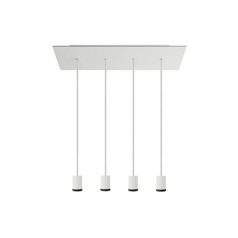 Refletor de quatro descidas GU10 com Rose-One retangular XXL de 675 mm