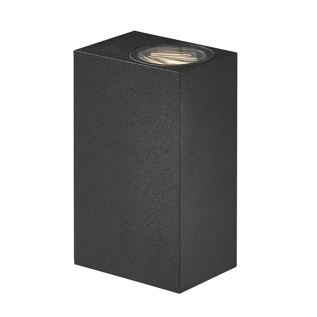 Asbol Kubi Aplique de Parede Saliente para Exterior IP44 Preto
