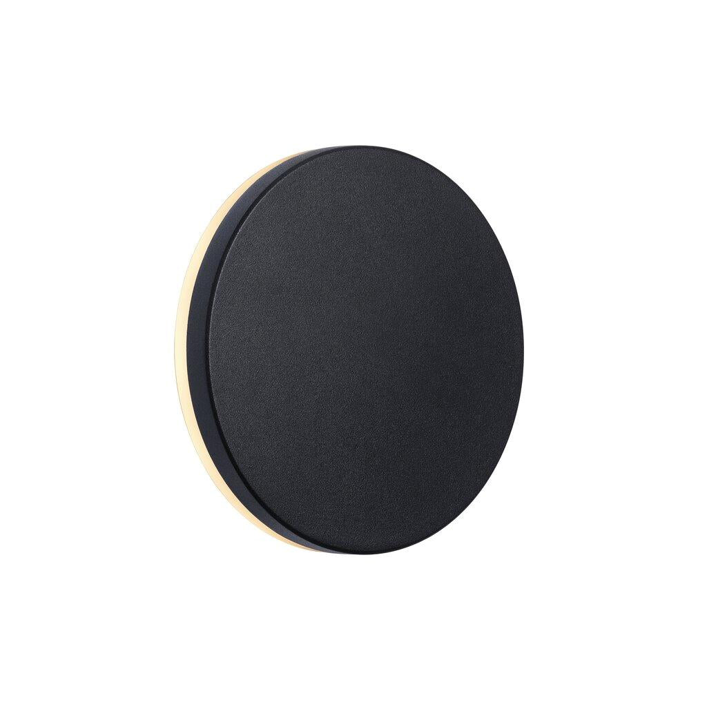 Artego Aplique de Parede Saliente Redondo para Exterior IP54 Preto