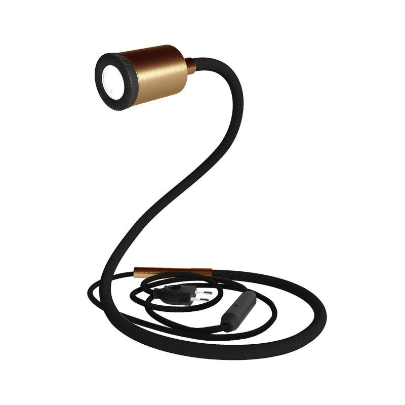 Candeeiro flexível GU1d-one sem base com mini refletor LED