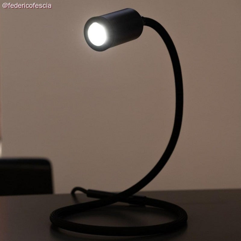 Candeeiro flexível GU1d-one sem base com mini refletor LED