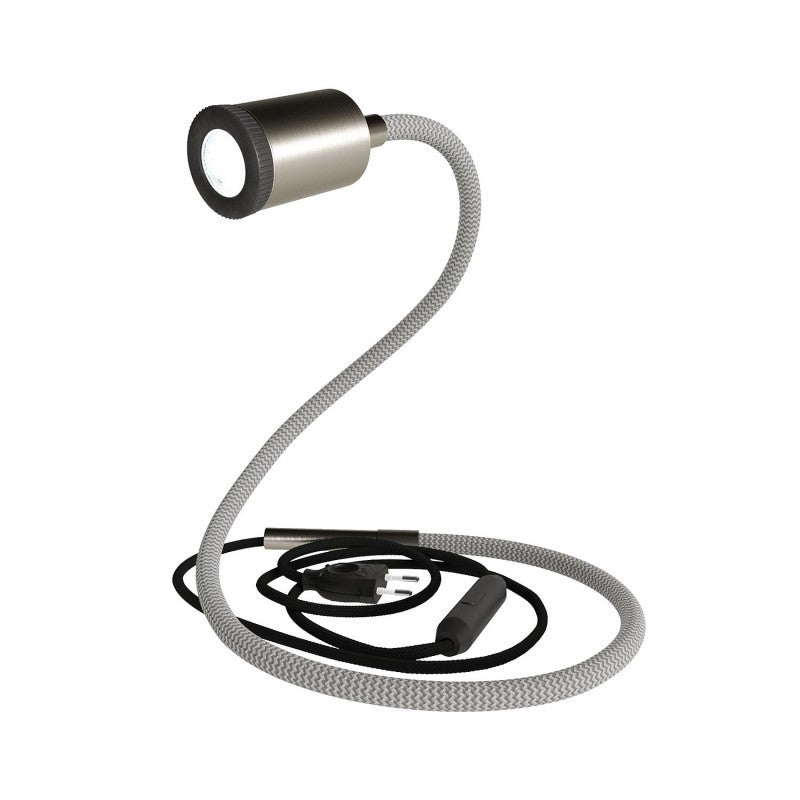 Candeeiro flexível GU1d-one sem base com mini refletor LED