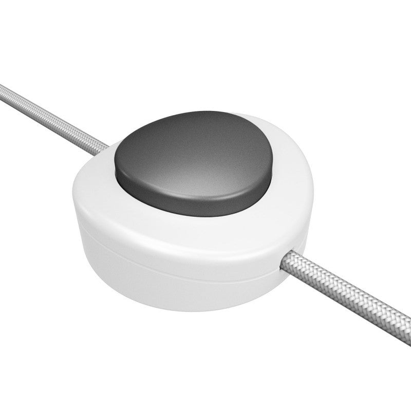 Interruptor de pé unipolar em linha Creative Switch branco