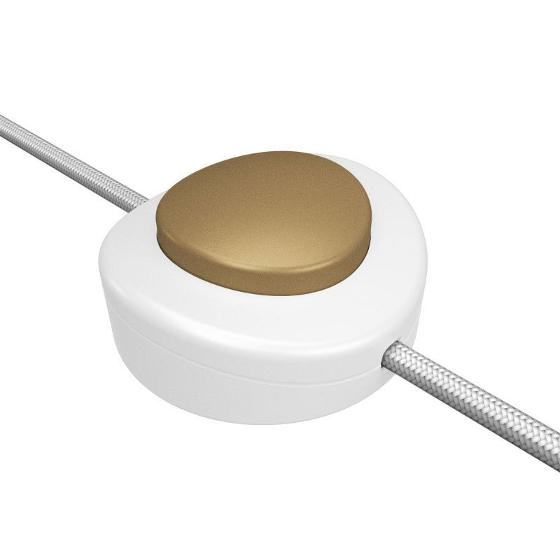 Interruptor de pé unipolar em linha Creative Switch branco