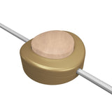 Interruptor de pé unipolar em linha Creative Switch bronze acetinado