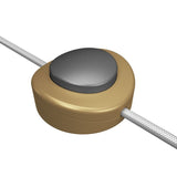 Interruptor de pé unipolar em linha Creative Switch bronze acetinado