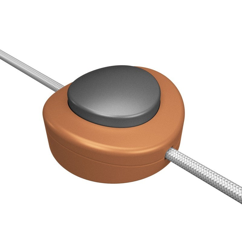 Interruptor de pé unipolar em linha Creative Switch cobre acetinado