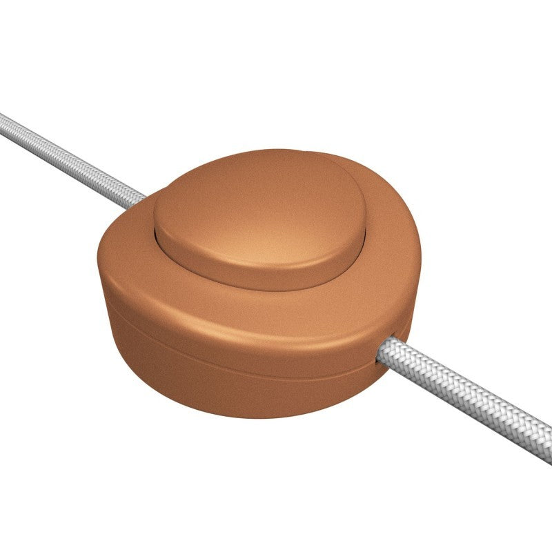 Interruptor de pé unipolar em linha Creative Switch cobre acetinado