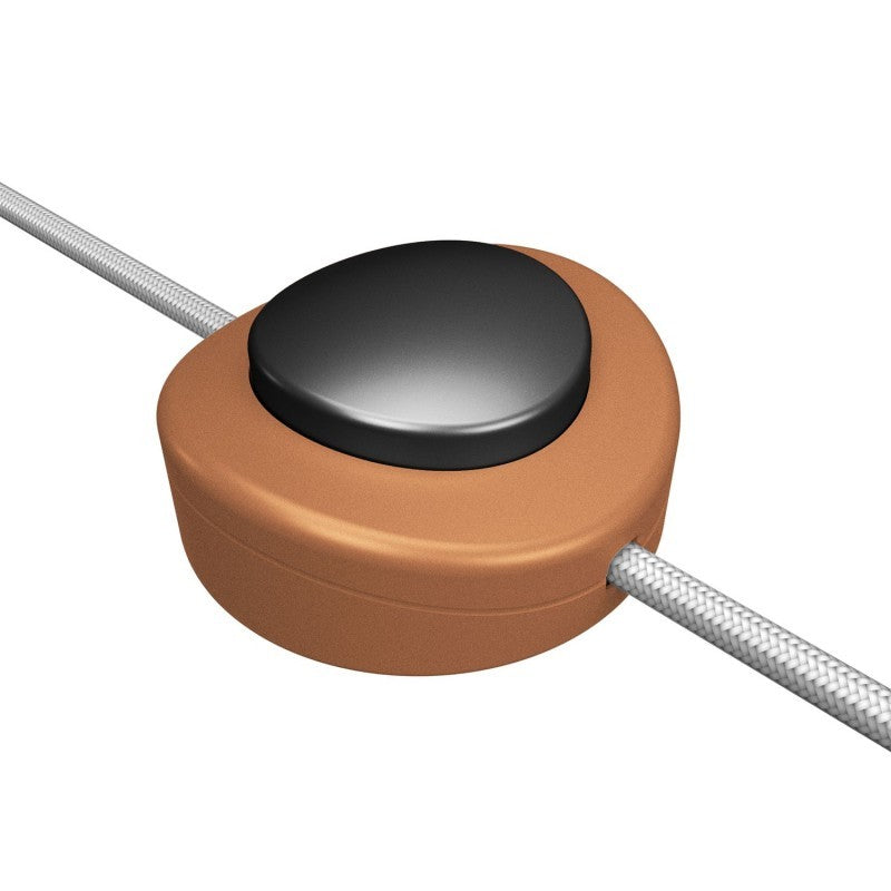 Interruptor de pé unipolar em linha Creative Switch cobre acetinado