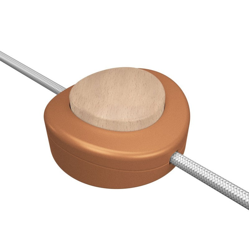 Interruptor de pé unipolar em linha Creative Switch cobre acetinado
