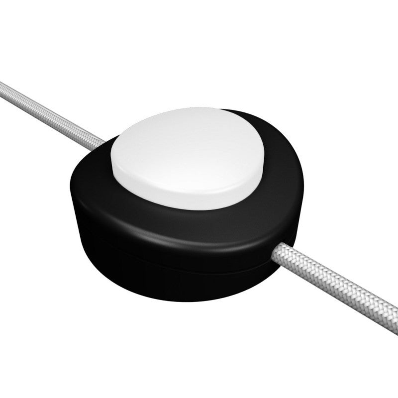 Interruptor de pé unipolar em linha Creative Switch preto