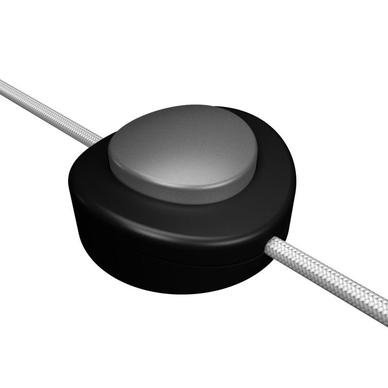 Interruptor de pé unipolar em linha Creative Switch preto
