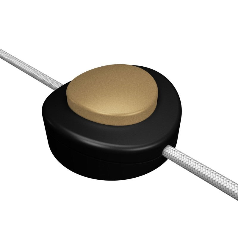 Interruptor de pé unipolar em linha Creative Switch preto
