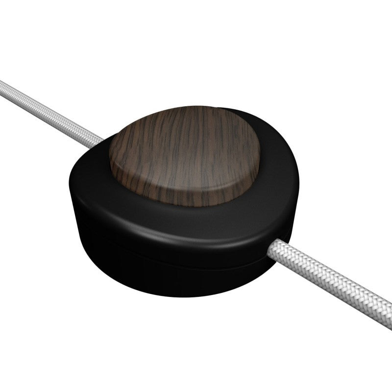Interruptor de pé unipolar em linha Creative Switch preto