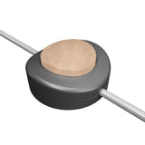 Interruptor de pé unipolar em linha Creative Switch titânio acetinado