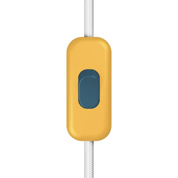 Interruptor unipolar em linha Creative Switch amarelo mostarda