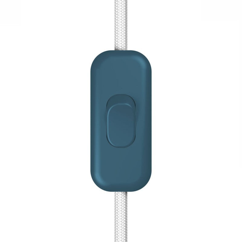 Interruptor unipolar em linha Creative Switch azul petróleo