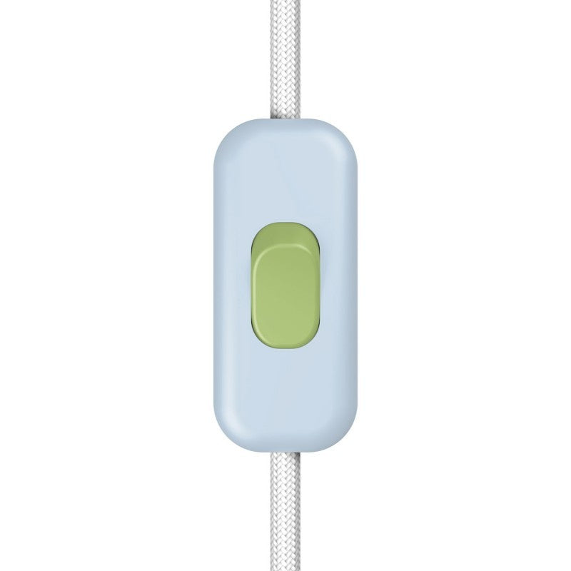 Interruptor unipolar em linha Creative Switch azul suave