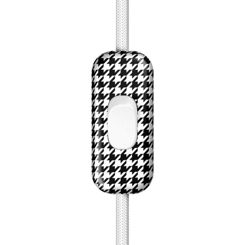 Interruptor unipolar em linha Creative Switch pied de poule