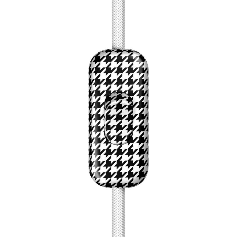 Interruptor unipolar em linha Creative Switch pied de poule