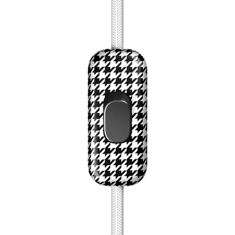 Interruptor unipolar em linha Creative Switch pied de poule