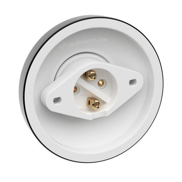 CASQUILHO CERÂMICO DE PAREDE OU TECTO Preto-componentes-Light & Store-Light & Store