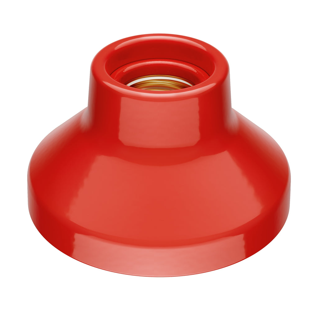 CASQUILHO CERÂMICO DE PAREDE OU TECTO Vermelho