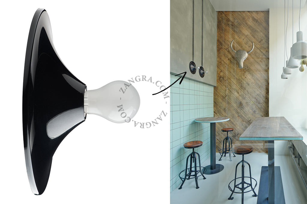 Casquilho plastico Vulcão 1-componentes-Light & Store-Preto-Light & Store