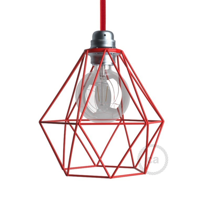 Abajur Diamond em metal