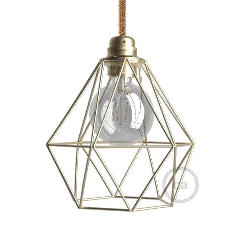Abajur Diamond em metal
