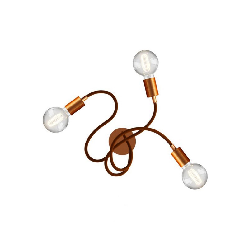 O candeeiro de teto Flex 60 flexível fornece luz difusa com lâmpada LED G95
