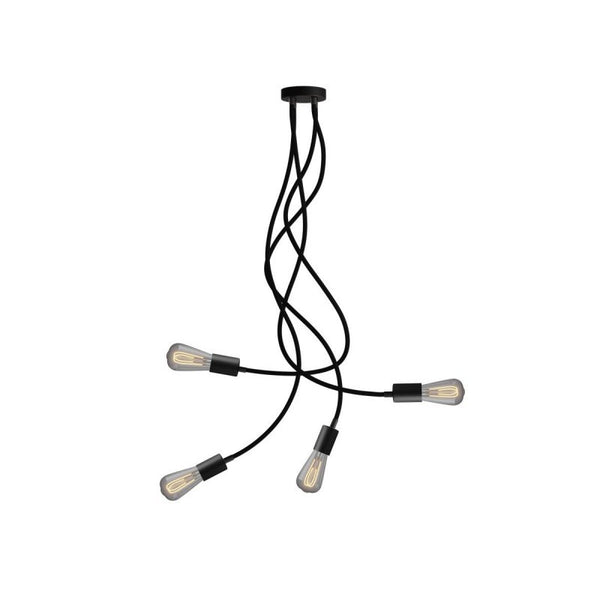 O candeeiro de teto Flex 90 flexível fornece luz difusa com lâmpada LED ST64
