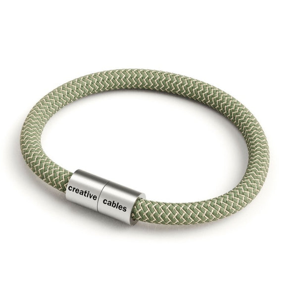 Pulseira com fecho magnético prata e cabo RD72