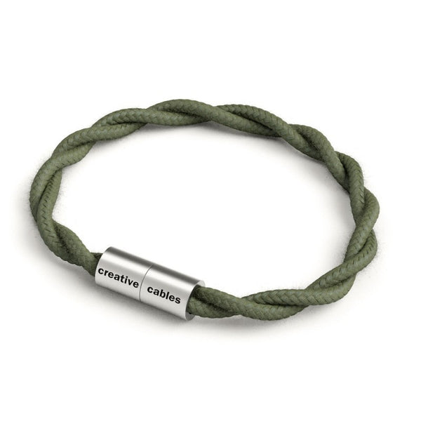 Pulseira com fecho magnético prata e cabo TC63