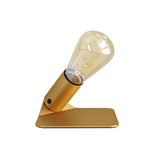 SI! Candeeiro de mesa 5V com lâmpada ST64 e base metálica